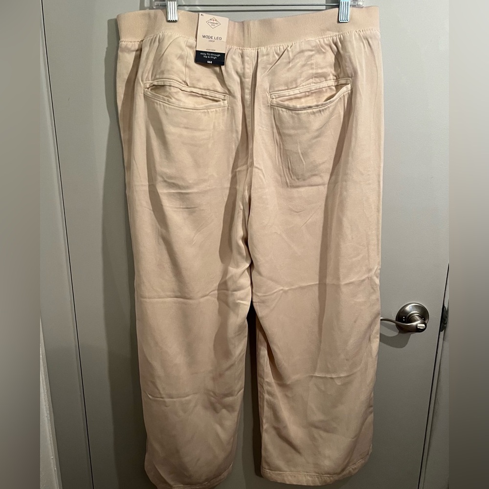 3 NEW Pairs of Pants- St. John's Bay Wide Leg Crop High Rise Pants - Picture 3 of 16